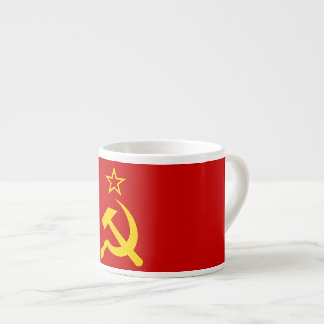 Sovjetunionens flagga espressomugg (Framsida höger)
