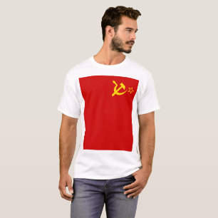 Sovjetunionens Flagga kommunistisk snurra och hamm T Shirt