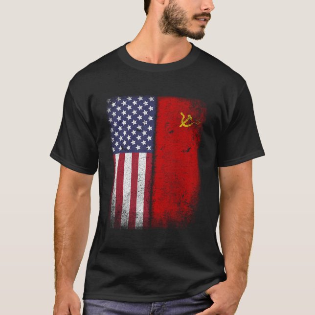 Sovjetunionens Flagga T Shirt (Framsida)