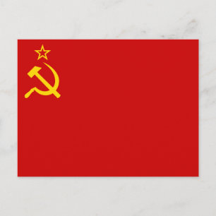 Sovjetunionens flagga vykort
