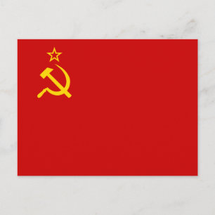 Sovjetunionens flagga vykort
