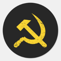 Sovjetunionens kommunistiska Flagga Hammer och sic