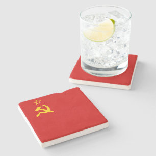 Sovjetunionens kommunistiska sickle och Hammer Stenunderlägg
