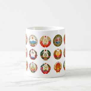 Sovjetunionens republiker kaffemugg