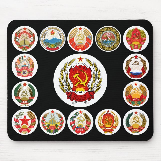 Sovjetunionens republiker musmatta (Framsidan)