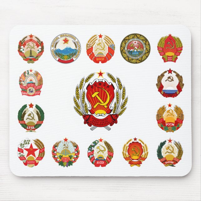 Sovjetunionens republiker musmatta (Framsidan)