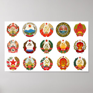 Sovjetunionens republiker poster