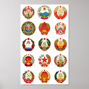 Sovjetunionens republiker poster