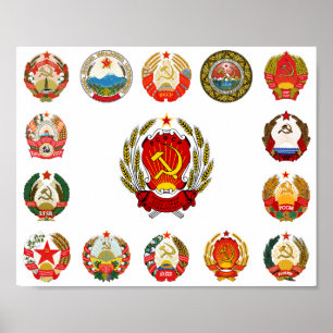 Sovjetunionens republiker poster