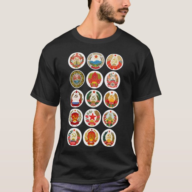 Sovjetunionens republiker t shirt (Framsida)