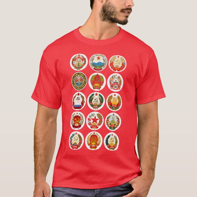 Sovjetunionens republiker t shirt (Framsida)