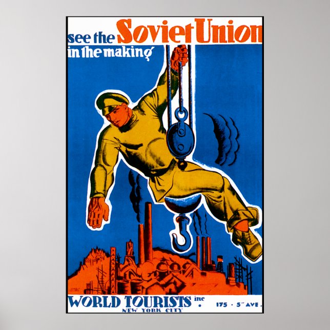 Sovjetunionens resa poster (Framsidan)