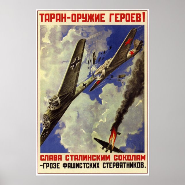Sovjetunionens sovjetiska luftfart 1941 poster (Framsidan)