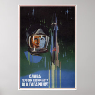 Sovjetunionens sovjetiska luftfart Y. A. Gagarin 1 Poster