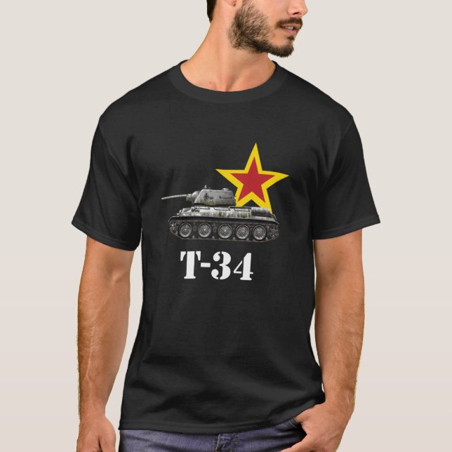 Sovjetunionens Tank Världskrig 2 T Shirt (Framsida)
