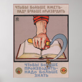 Sovjetunionens utbildningspropaganda Poster