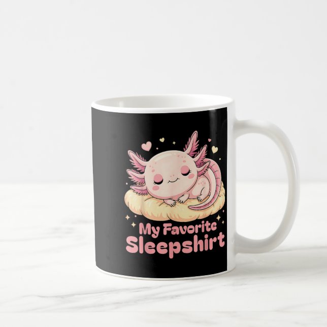 Sovkläder Pyjamas Axolotl Favoritsovklänning Kvinn Kaffemugg (Höger)