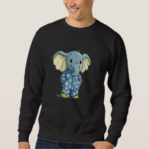 Sovläge aktiverat med denna mysiga elefant lång ärmad tröja