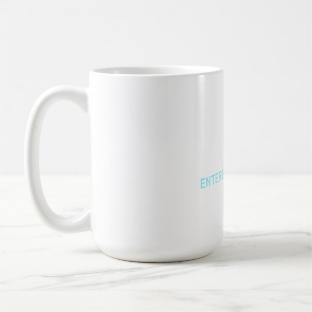 Sovmode Humoristisk Retro Dator Design Kaffemugg (Vänster)