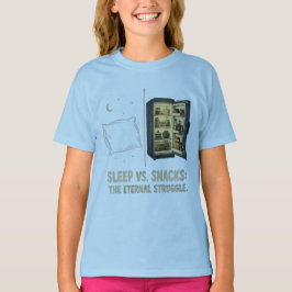 Sovning Vs Snacks Den Eviga Kampen T-Shirt
