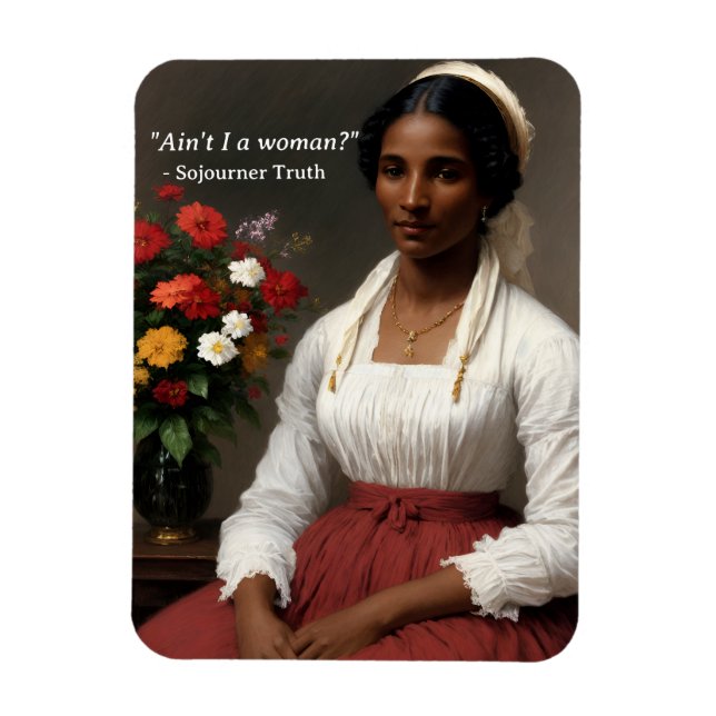 Sovorner Sanuth är inte en kvinnlig originalkonst Magnet (Vertikal)