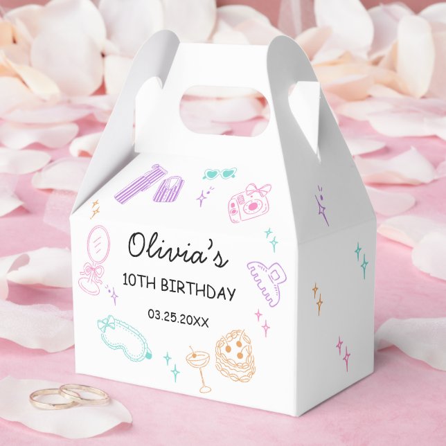 Sovparty Flicka Födelsedag Presentaskar (Bröllop)