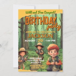 Sovparty Tält övernattning Alla åldrar Födelsedags Inbjudningar