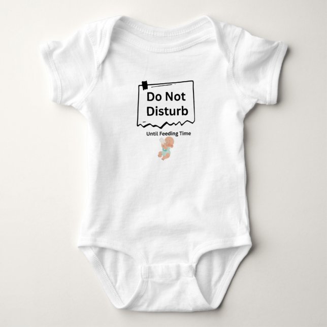 Sovprioritet T-shirt: Den "Stör Ej"-Barnklänning T Shirt (Framsida)