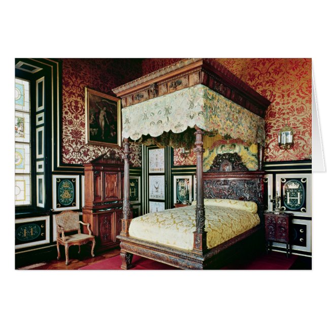 Sovrum av Henri II och Diane de Poitiers Hälsningskort (Framsidan Horizontal)