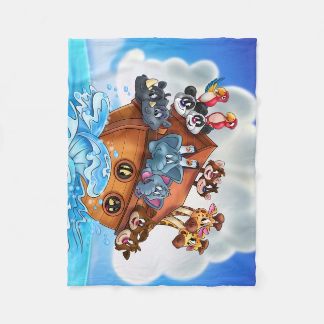 Sovrum för filt för ungar för Noah arktecknad (Framsidan)