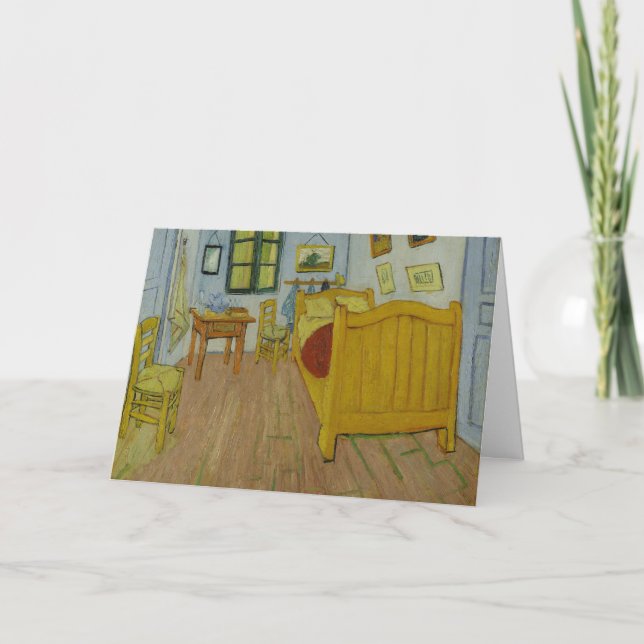 Sovrum i Arles, Oljemålning, Vincent Van Gogh Kort (Framsida)