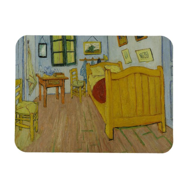 Sovrum i Arles, Oljemålning, Vincent Van Gogh Magnet (Horisontell)