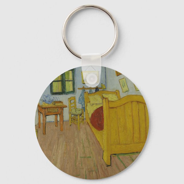 Sovrum i Arles, Oljemålning, Vincent Van Gogh Nyckelring (Framsida)