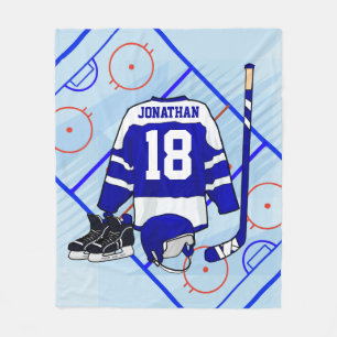 Sovrum och i svit samling för ungeishockey fleecefilt