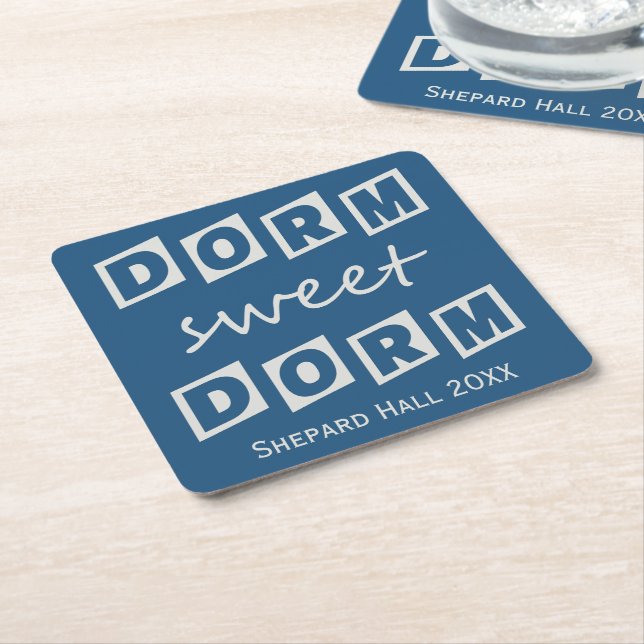 "Sovrum Sött Sovrum" anpassade sovrumsfest-coaster Underlägg Papper Kvadrat (Vinklad)