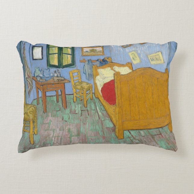 Sovrummet av Vincent Van Gogh Prydnadskudde (Framsidan)