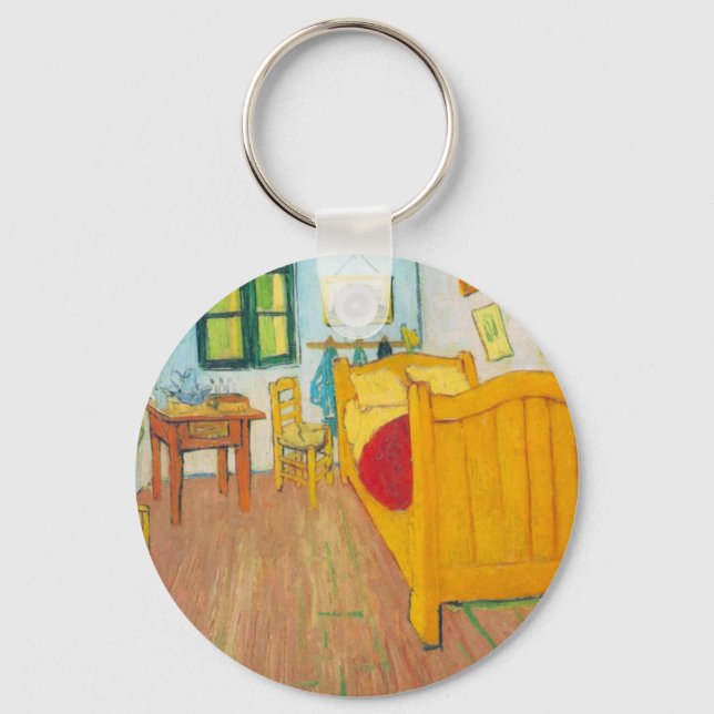 sovrummet i Arles. Saint-Remy av van Gogh Nyckelring (Framsida)