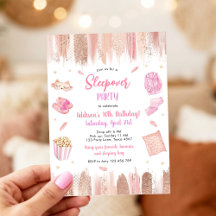 Sovsäkerhet Spaparty Rosa Makeup Flicknamnsdag