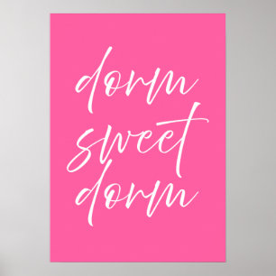 Sovsal Sweet Sovsal Rosa Affisch   Snygg Väggkonst