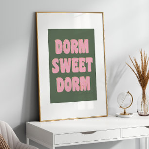 Sovsalong Söt Sovsalong Färgglad Bokstavsstil Rosa Poster