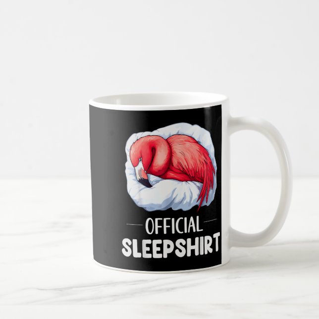 Sovskjorta Sover Flamingo Djurälskare Pyjamas  Kaffemugg (Höger)