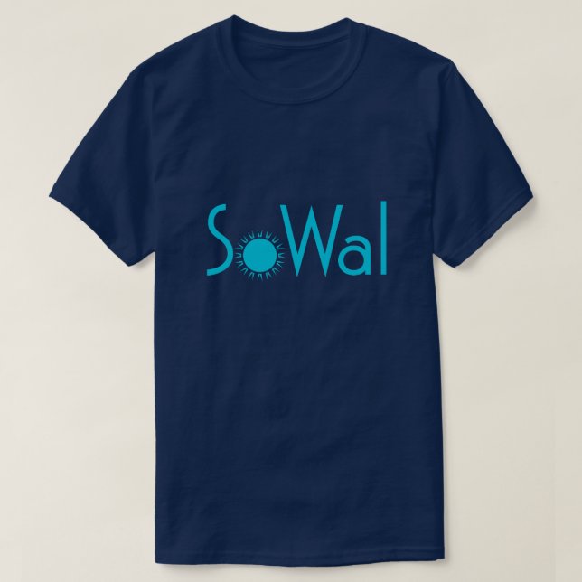 SoWal södra Walton County med solen Tee Shirt (Design framsida)