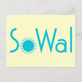 SoWal South Walton County med Sol Vykort