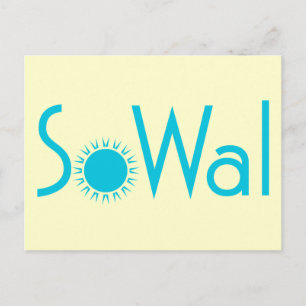 SoWal South Walton County med Sol Vykort