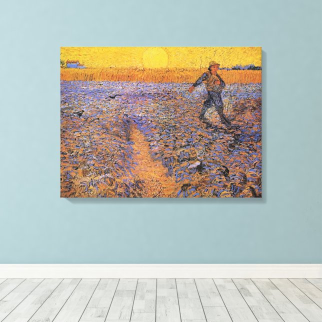Sower av Vincent van Gogh Canvastryck (Insitu (trägolv))