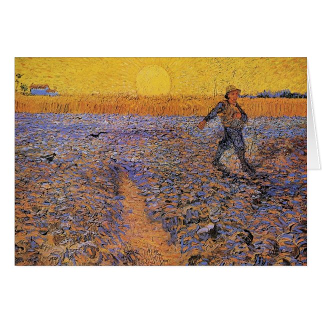 Sower av Vincent van Gogh Hälsningskort (Framsidan Horizontal)
