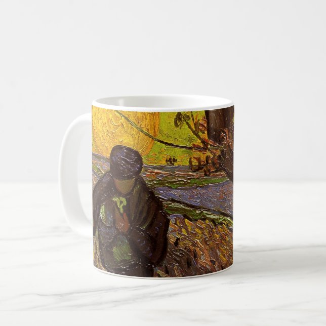 Sower av Vincent van Gogh Kaffemugg (Framsida vänster)