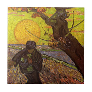 Sower av Vincent van Gogh Kakelplatta