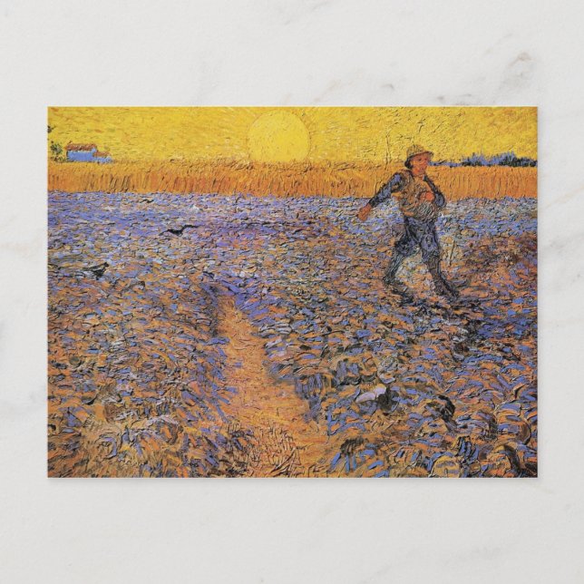 Sower av Vincent van Gogh Vykort (Framsida)
