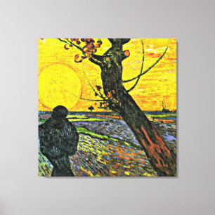 Sower, bra konst målning av Vincent van Gogh Canvastryck